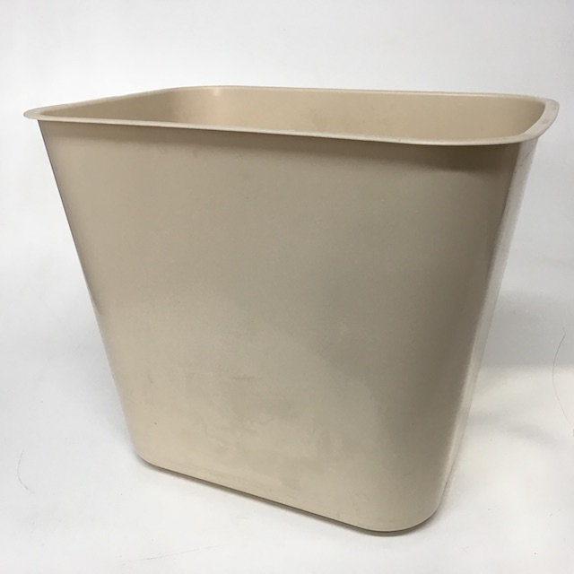 BIN, Cream Beige Plastic